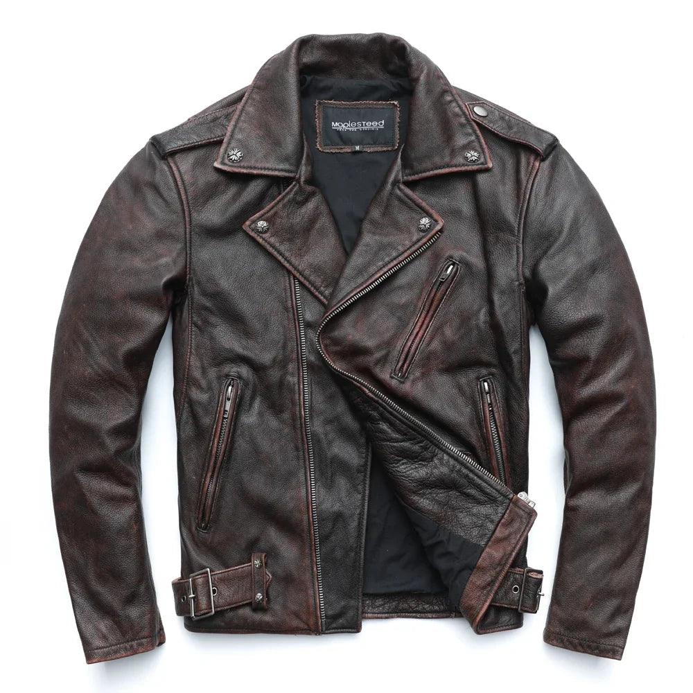 Rust Genuine Leather Jacket