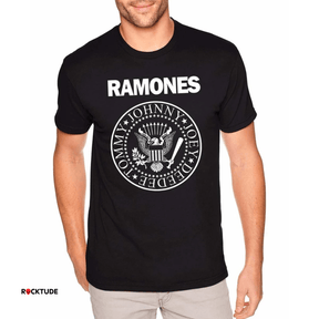 Camiseta Ramones Punk Rock - 100% Algodão