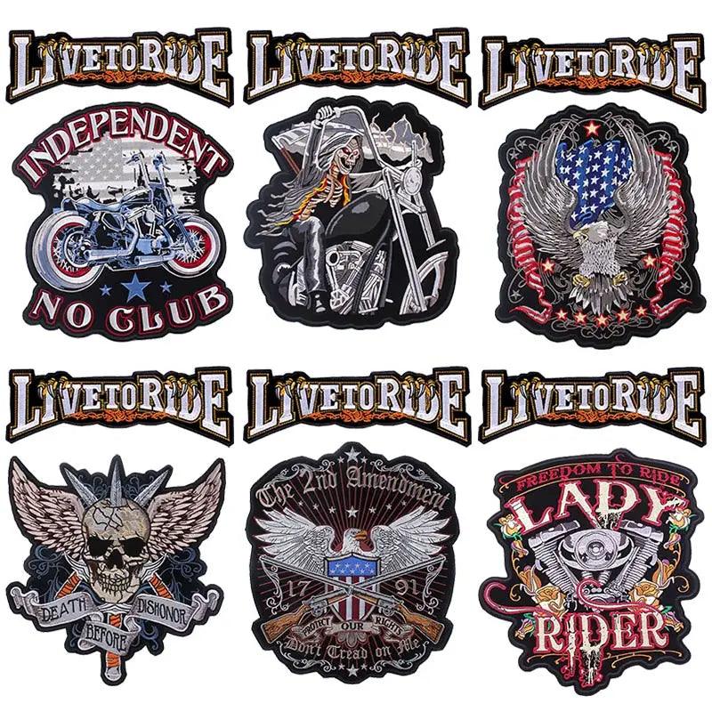 Patch 3D Bordados para Jaquetas Biker - Rocktude