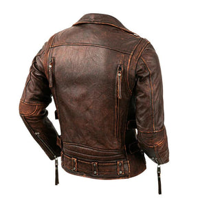 Jaqueta Couro Masculina Biker - Rocktude