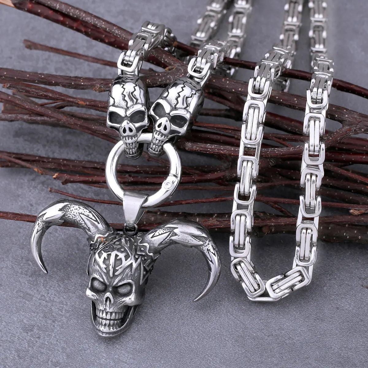 Colar Masculino Palhaço Skull - Rocktude