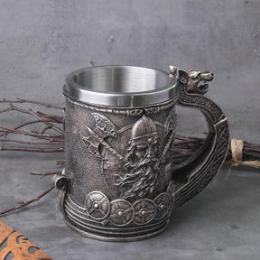 Caneca Viking Drakkar 600 ml - Rocktude