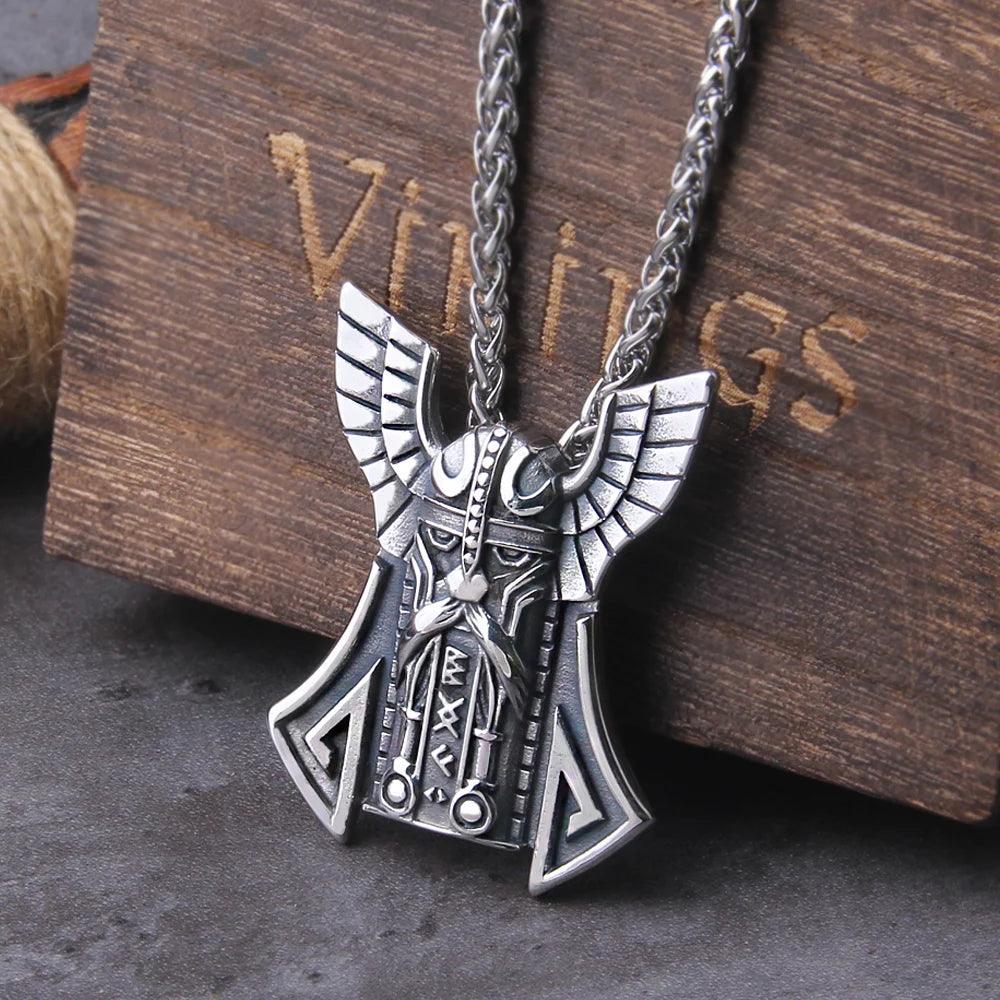 Colar Amuleto Viking Raven - Rocktude