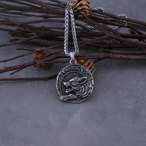 Colar Masculino Viking Lobo - Rocktude