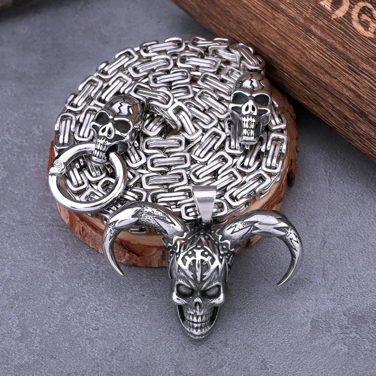 Colar Masculino Palhaço Skull - Rocktude