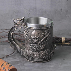 Caneca Viking Drakkar 600 ml - Rocktude