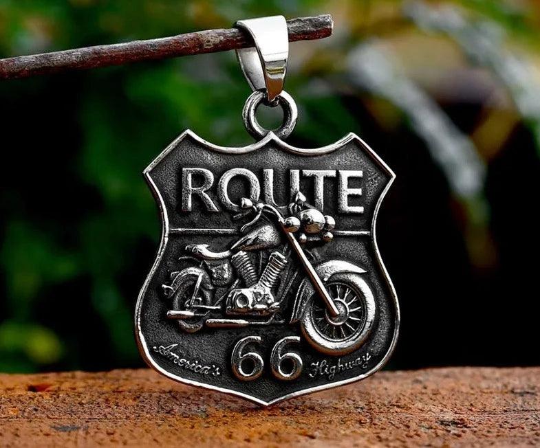 Pingente Motorcycle Route 66 - Rocktude